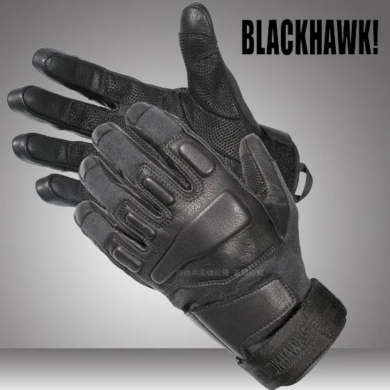 M/ L/ XL Blackhawk Kevlar Tactical Gloves Military Gloves Full Finger Leather Gloves Black on