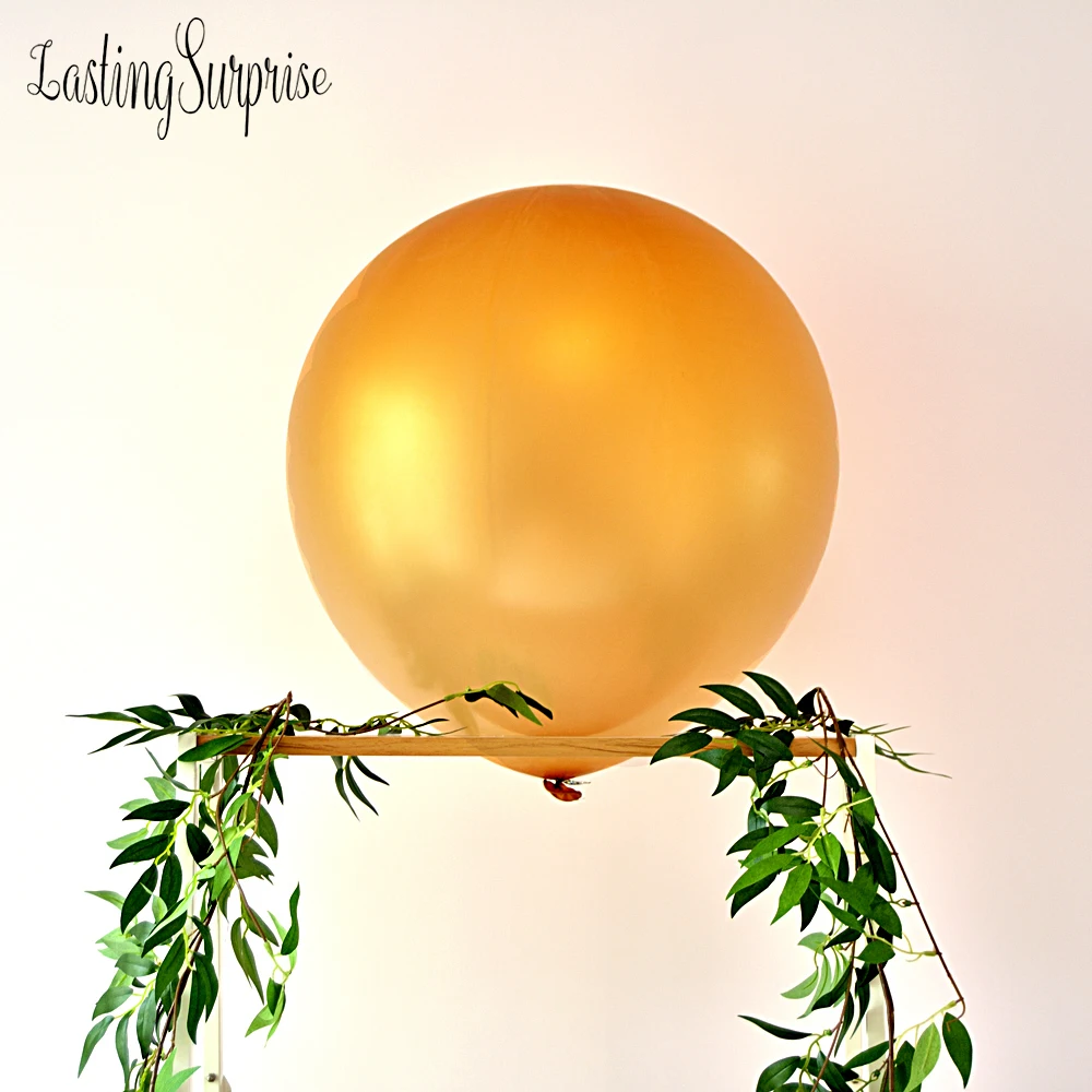 36 дюймов воздушный шар "Конфетти" тюль круглый гигантские надувные воздушные шары с днем рождения год Свадебные Рождество Рождественские украшения вечерние fovors Globos - Цвет: 1pcs 36round gold