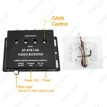 Auto/Car 1 a 4 Salida de Monitor de Vídeo Amplificador de Señal AMP # FD-1320