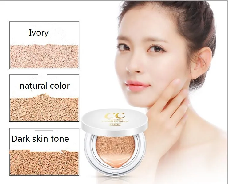 

Air Cushion BB&CC Cream Foundation Wet Powder Moisturizin Concealer Whitening Moisturizing Brighten Sunscreen Bare Makeup 15g