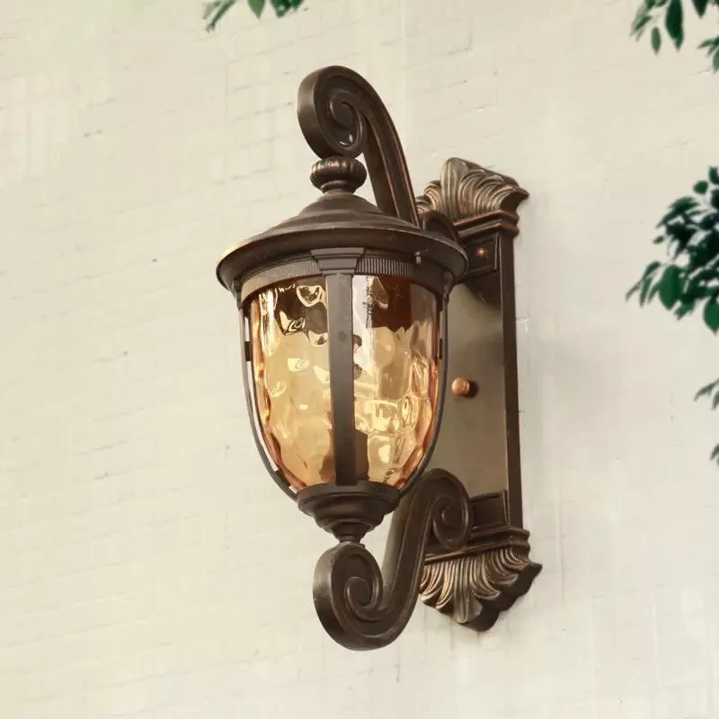 

HAWBOIRRY LED American country style simple modern waterproof rust-proof European retro energy-saving outdoor wall lamp