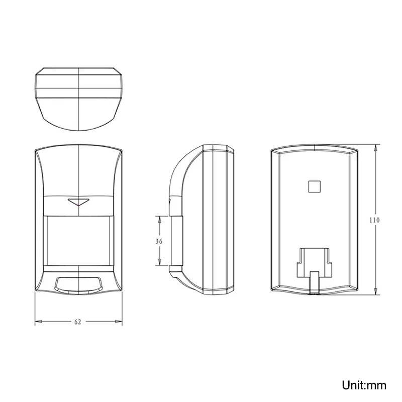 Zwave Plus Movement Sensor Motion Detector Sensor Alarm Z-wave Z wave Wireless PIR Motion Sensor Smart Home Automation