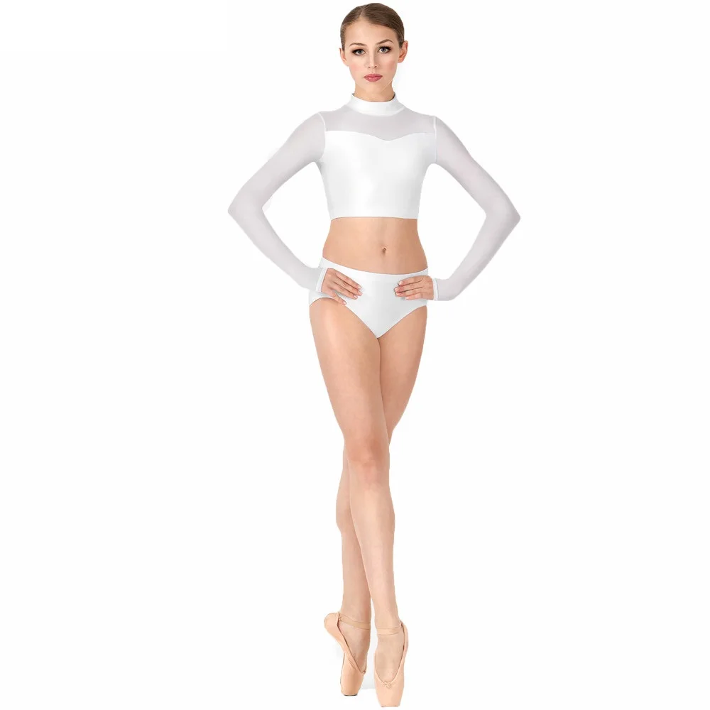 Women Lycra Gymnastics Dance Short  Black Low Waist Ballet Dance Shorts Underpants Elastic Bottoms Underpants (3)