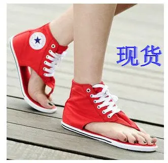 converse high top flip flops