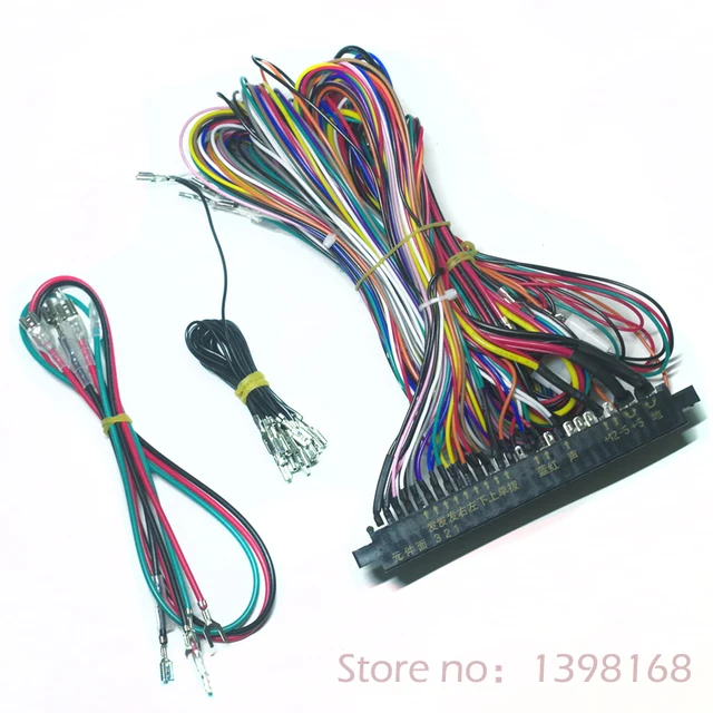 jamma harness 28 pin with 5,6 buttons wires for arcade game machine