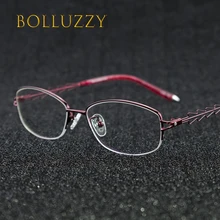 Для женщин Мода градусов очков рамки выдалбливают дужки на пружине Оптический Рецепт поиск чтения половина обод оправа для очков