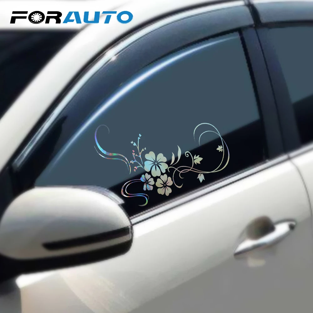 FORAUTO سيارة الباب نافذة ملصق سيارة الجسم الزخرفية الليزر زهرة ملصقات سيارة التصميم عاكس دراجة نارية الشارات عشوائي إرسال FORAUTO سيارة الباب نافذة ملصق سيارة الجسم الزخرفية الليزر زهرة ملصقات سيارة التصميم عاكس دراجة نارية الشارات عشوائي إرسال