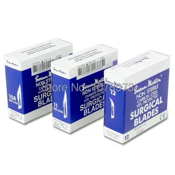 

Free Shipping #10A UK Swan Knife Handle Nickle Surgical Blades 100pcs/lot Jewelry Mold Cutting Blades