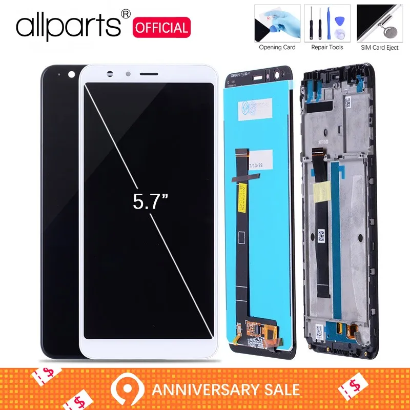 

Original 5.7" IPS Display For Asus Zenfone Max Plus M1 ZB570TL LCD Touch Screen X018DC Digitizer with Frame Disolay