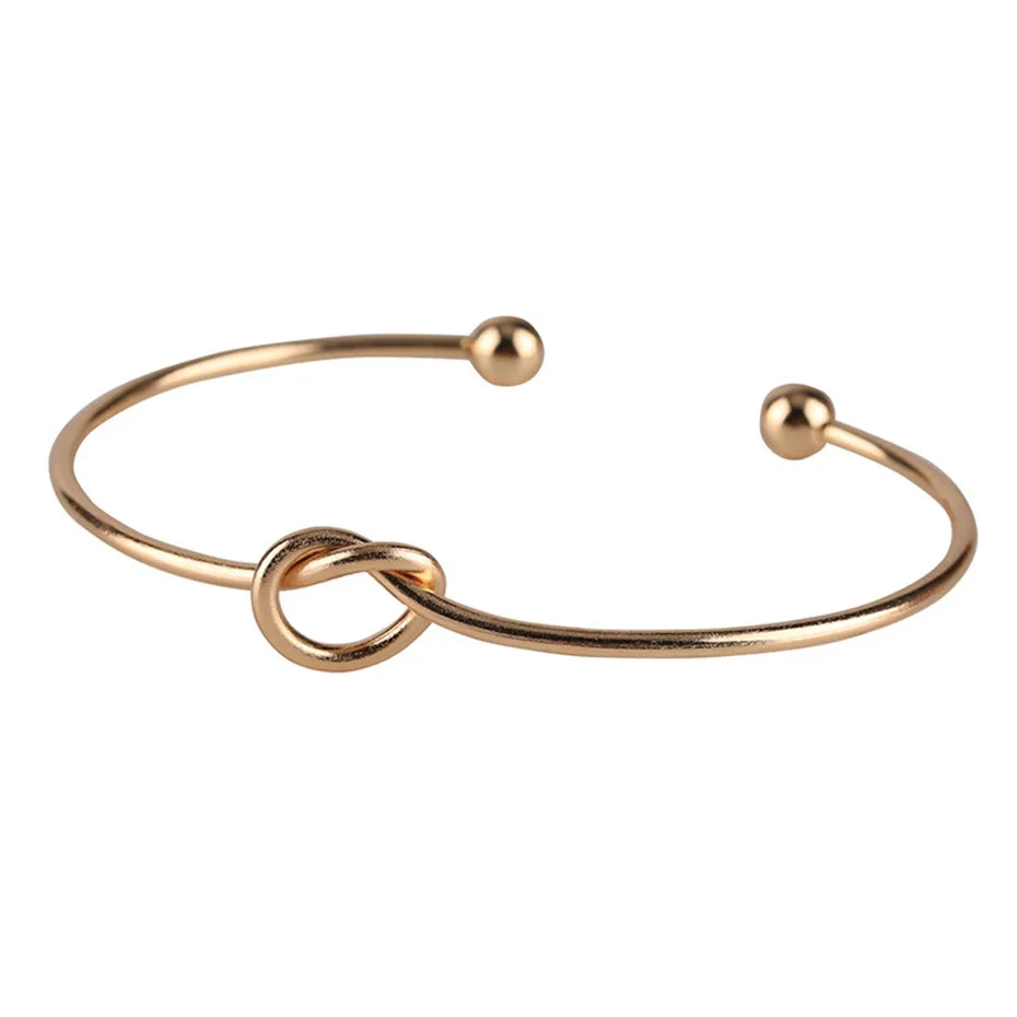 Trendy Exquisite Heart-shaped Bracelet Half Open Black RoseGold Silver Womens Fashion Jewelry Bangles  (21)