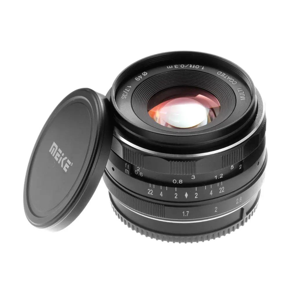 Объектив с ручной фокусировкой 35 мм F1.7 для Sony NEX 3 3N 5 5T 5R 6 7 A6000 A6100 A5000 A6300|Объективы