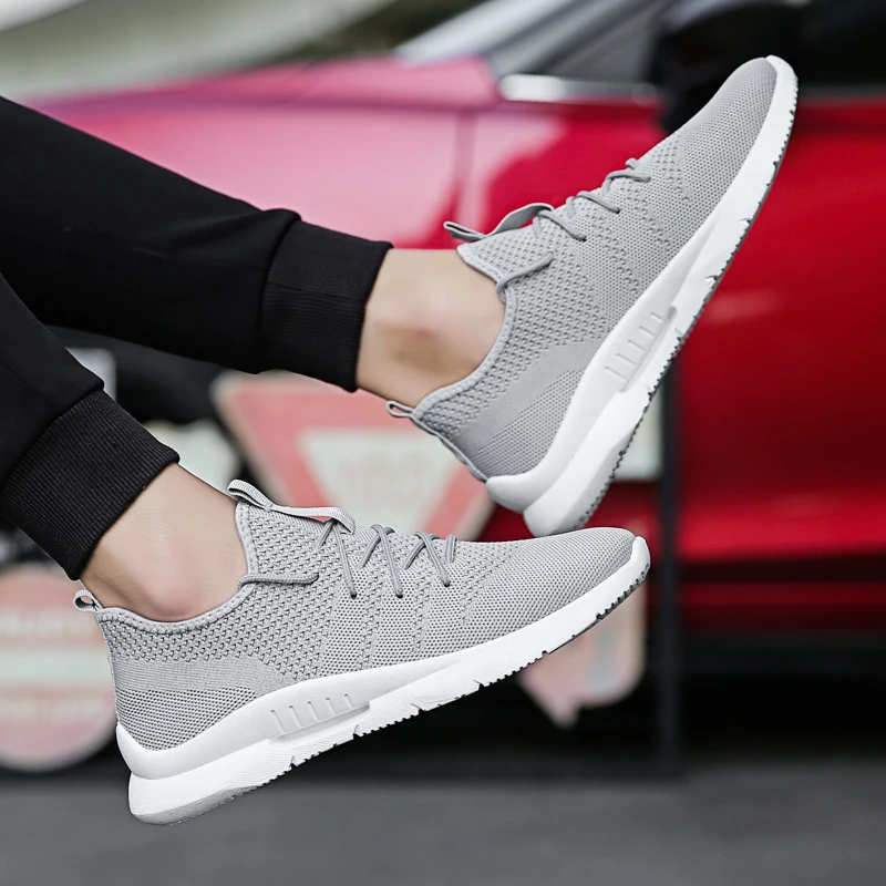 

2018 Fashion Men Shoes Mesh Breathable Spring Autumn Rubber Slipon Casual Shoe For Mens Comfortable Soft Casual Shoe 5