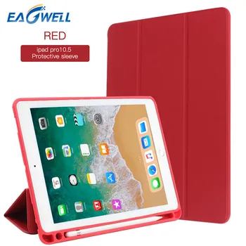 

PU Leather Case Cover For iPad Pro 10.5 2017 A1701 A1709 Flip Stand Smart Cover With Pencil Holder Protective Shell Skin Funda