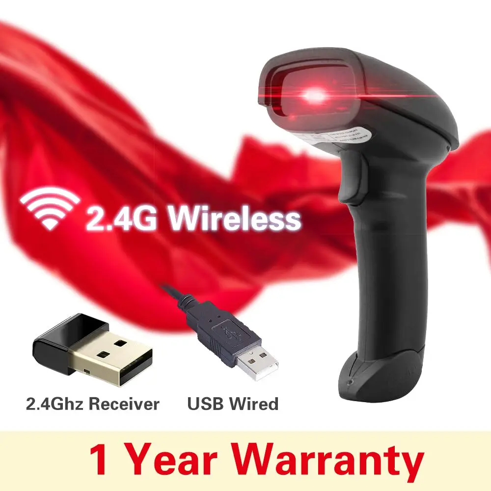 اللاسلكية الباركود ماسحة المحمولة الباركود قارئ 2.4G السلكية الليزر الماسحات الضوئية POS والمخزون اللاسلكية الباركود ماسحة المحمولة الباركود قارئ 2.4G السلكية الليزر الماسحات الضوئية POS والمخزون