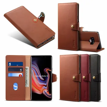 

For Samsung Note 9 Case Genuine Leather Imported Cowhide Wallet Flip Case for Samsung Galaxy Note 9 Note9 Case Capa