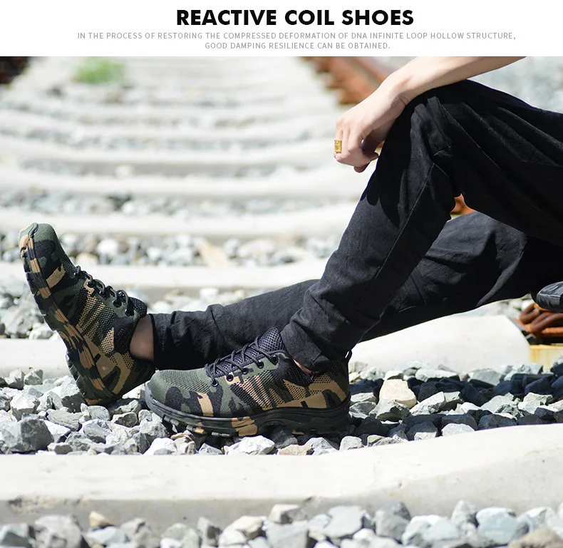 Камуфляжная дышащая защитная обувь в стиле милитари; Легкие износостойкие кроссовки; повседневная обувь на нескользящей резиновой подошве