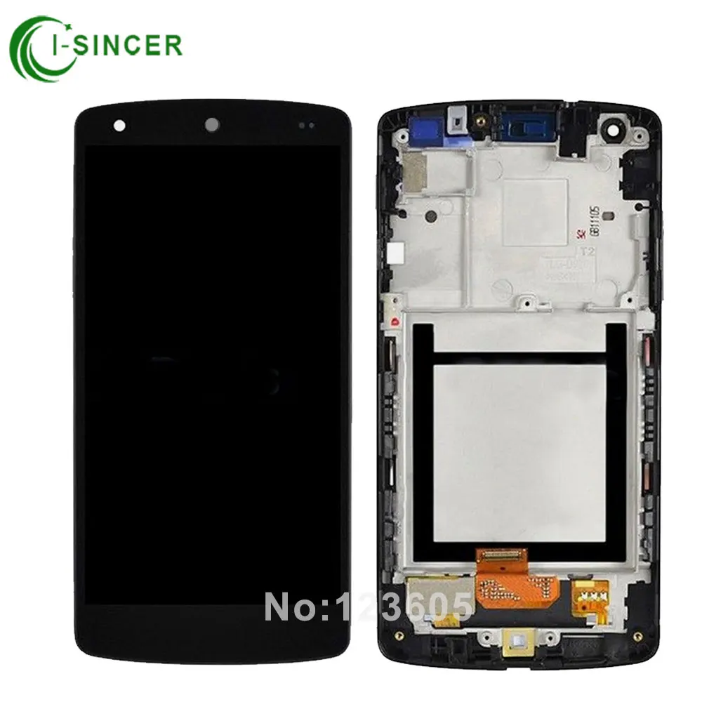 For lg google nexus 5 d820 D821 LCD Display Touch Screen Digitizer Assembly with Frame Bezel