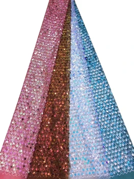 

Colorful and Colorful Sequins Lace Fabric 2019 High Quality Lace French Mesh Fabric Nigerian Lace Fabrics for Party DPW-728