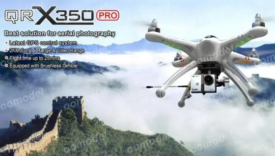 

Walkera QR X350Pro Devo 7 Radio G-2D Gimbal Ilook+ 1080P HD Camera FPV Drone RC Quadcopter RTF Express Shipping