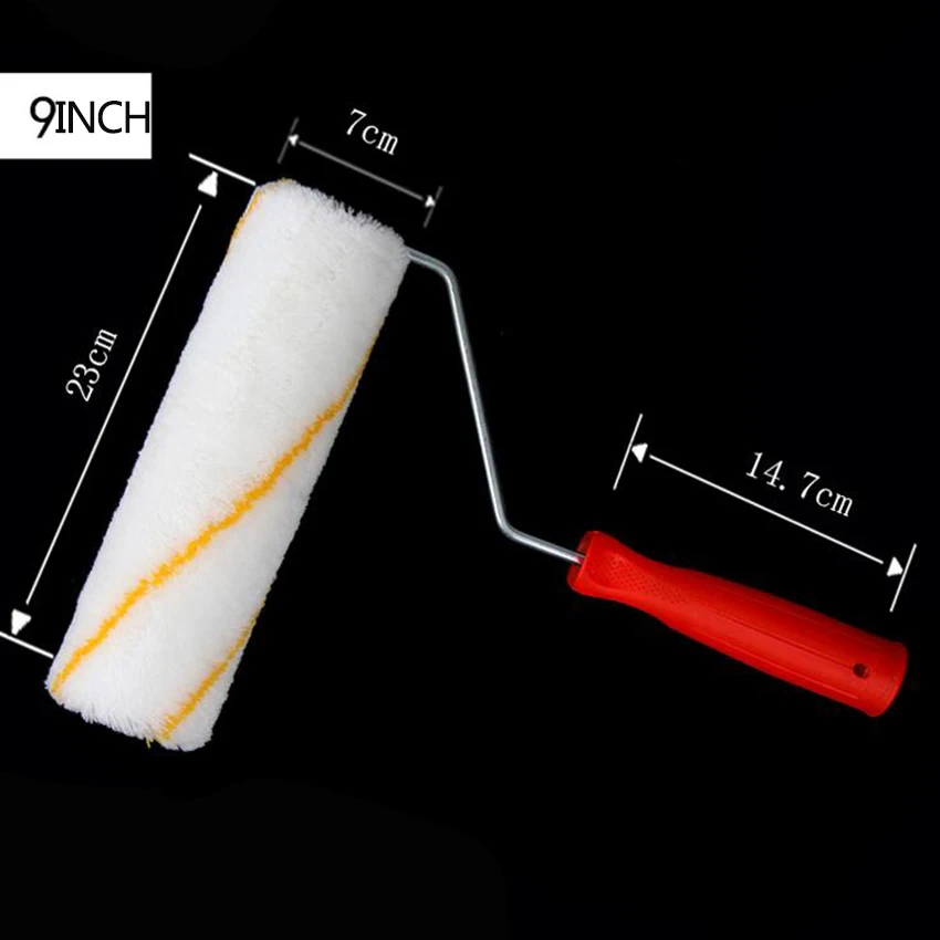 1 шт. 9 "краска покрытия для валиков мини-краска ролик Edger ролик для обрезки офис-комната дверной рельс кисть для краски горячая распродажа