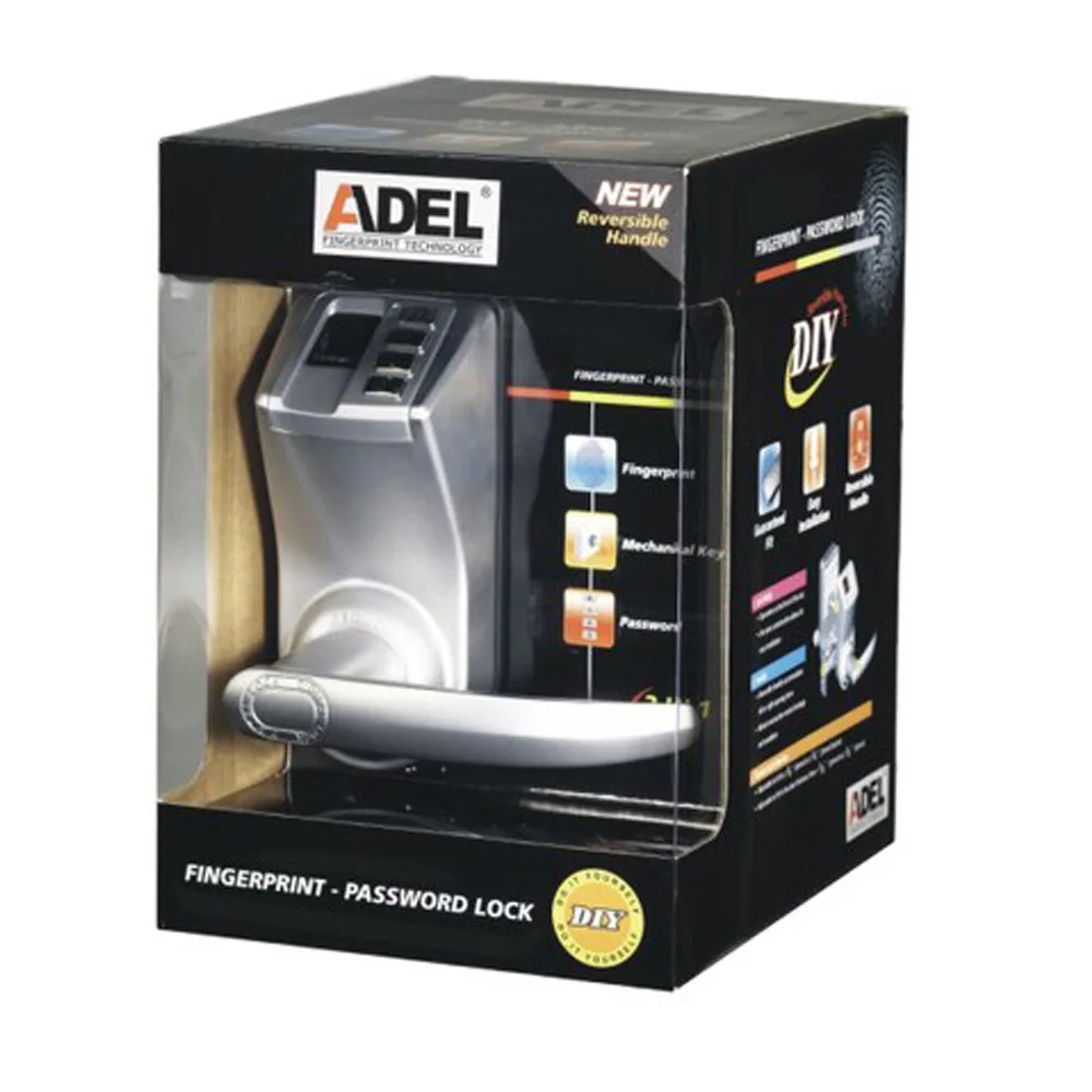 

New ADEL3398 , Biometric Fingerprint Keyless DIY Door Lock ,3 in 1(Fingerprint+password+mechanical key) with installation tool