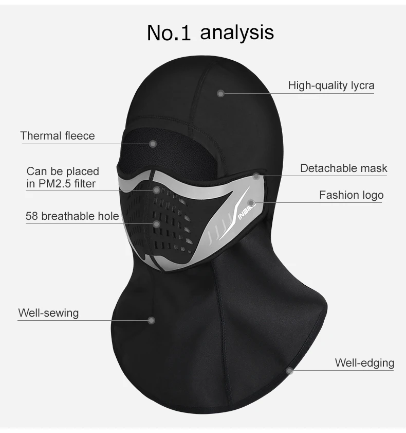 Термальная велосипедная маска для лица, шарф, съемная зимняя велосипедная маска, лыжная маска на все лицо, флисовая, анти-смоговая, Спортивная, сноубордическая, тренировочная маска