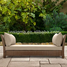 Горячая дизайн открытый сад ротанговый шезлонг