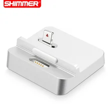 SHIMMER 5V2.1A Aluminium Magnet Adsorb USB Charger Stand Cradle Charging Dock Station For Apple iPhone SE 5 5S 5C 6 6S 7 Plus