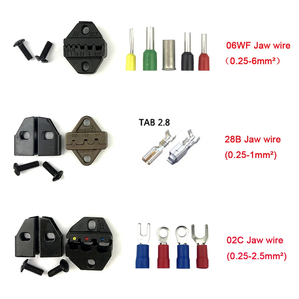 Обжимной инструмент sn-48b кримпер трубки/изоляция терминалы плоскогубцы обжимные клещи 2,54/2,8/4,8/3,96/5557/6,3 Штекер терминал обжимной инструменты комплект