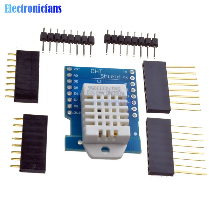 

Smart Electronics DHT22 AM2302 Digital Temperature And Relative Humidity Sensor With D1 Mini For Wemos Shield Module