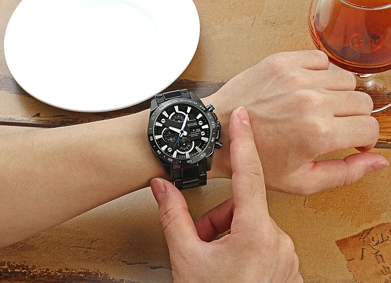 Temeite 2018 Men Business Watch Waterproof Luxury Fashion Quartz Watches Men's Chronograph Date Mil