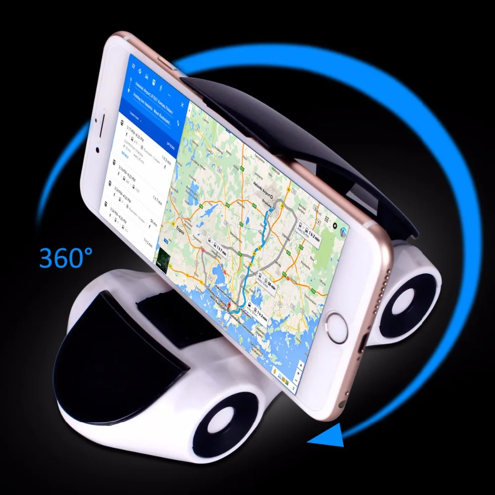 

Universal Car Cellphone Stand Mount Holder for iPhone Samsung Xiaomi Auto Adjustable Phone GPS Driving Recorder Stander White