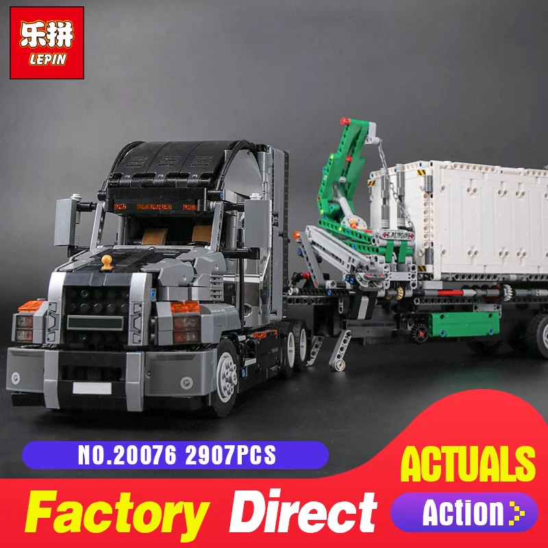 

Lepin 20076 2907Pcs Genuine Technic Series The Mack Big Truck Set 42078 Building Blocks Bricks LegoINGlys Toys For Children