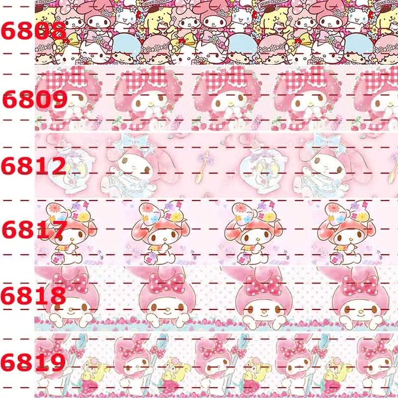 10yards different sizes Japanese cartoon style Grosgrain ribbon cartoon