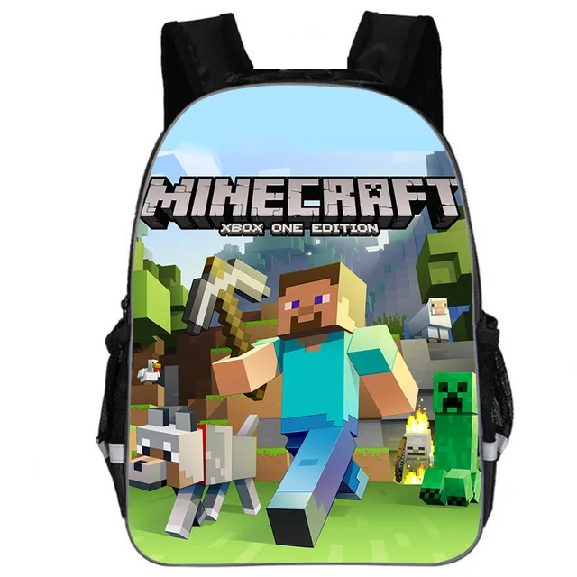 

MineCraft Cartoon Boy School Bag Primary School Backpack Child Backpack Kindergarten School Bag Student Student Bag