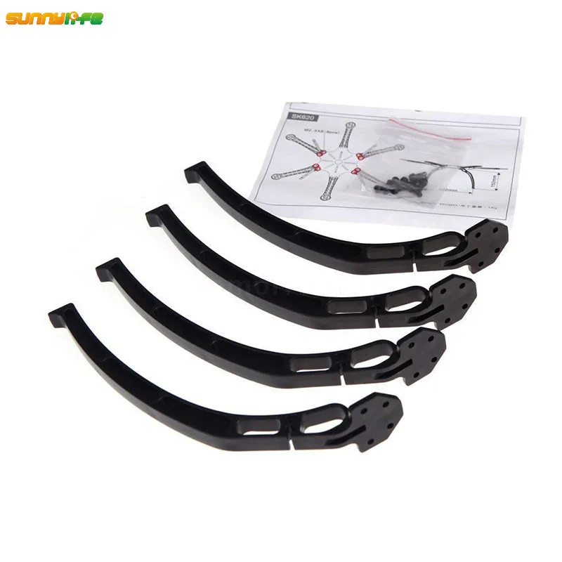 Sunnylife 4pcs 140mm DJI F450 F550 Quadcopter Low Landing Skids Gear Legs Wheels Tripod for SK480 FPV Helicopter Drone