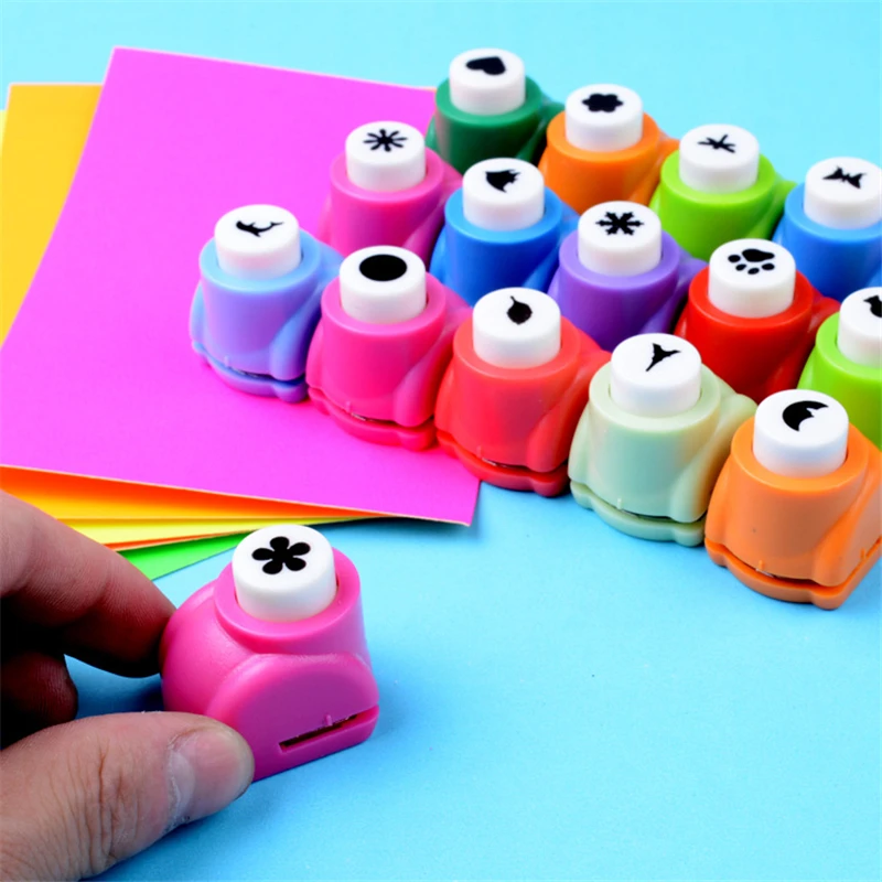 1 шт. мини-резак для бумаги с цветочным принтом формы для рукоделия игрушки для перфорации бумаги Резак для скрапбукинга DIY игрушки для детей