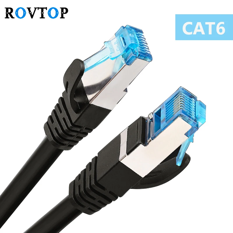 Rovtop CAT6 плоский Ethernet кабель RJ45 Lan сетевой Патч корд для компьютера роутера
