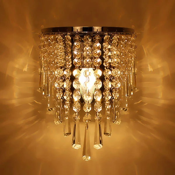 

Modern Crystal Chandelier Wall Light Lighting Fixture E14 LED wall Lights led wall lamps