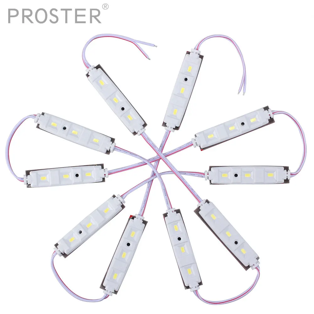 

Proster 10Pcs LED Car Interior Lighting 12V Lamp Waterproof Inside Roof Light Kit with 5M Wiring For LWB Camper Van Truck 12V