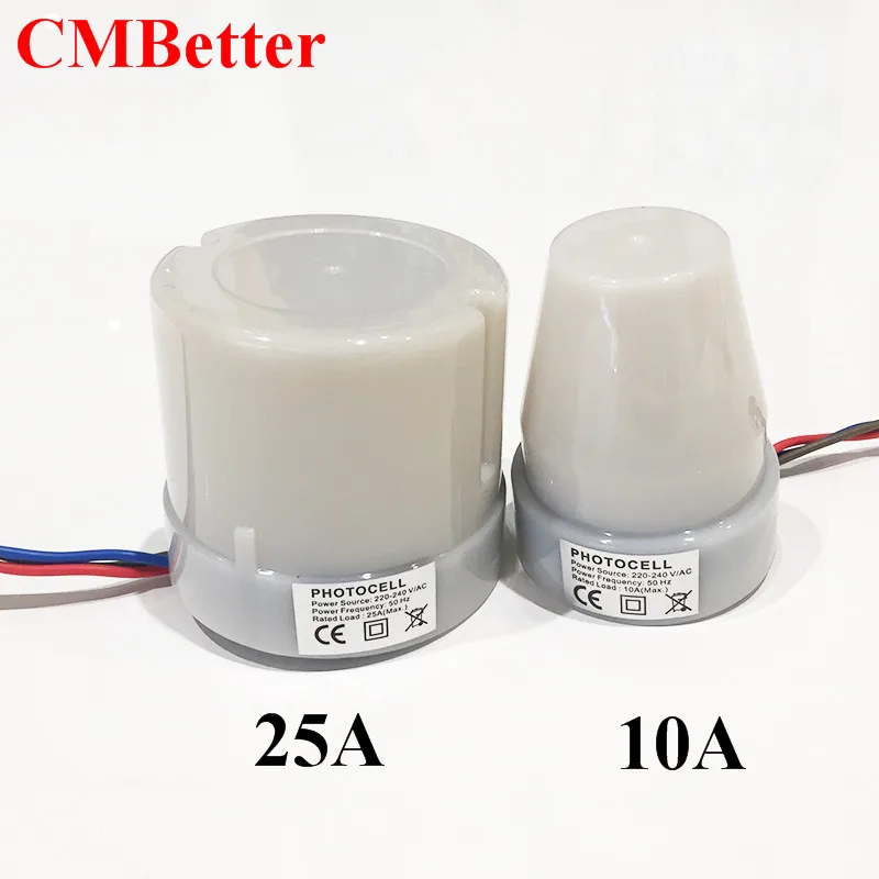 CMBetter автоматический переключатель уличного света 10A ночной Светильник переключатель датчика AC220-240V 25A высокое качество