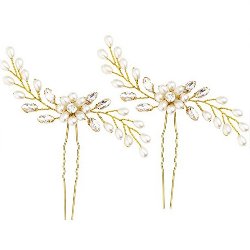 

New Design Women Charming Fancy Hair Clip Rhinestone Flower Clip Hair Pin For Bridal Wedding Prom Party