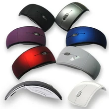 2,4 ГГц Складная беспроводная компьютерная мышь изогнутая игровая мышь оптическая мышь для ПК ноутбука