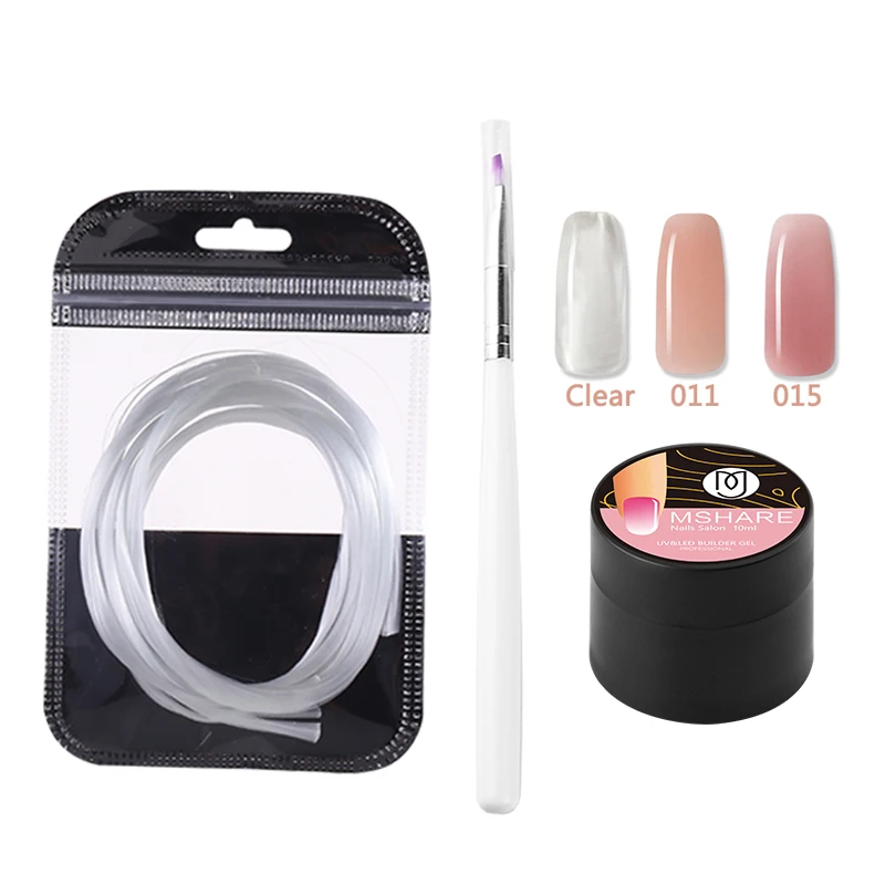 

MSHARE Fiberglass Nails Set Silk for Extension Acrylic Manicure Salon Tool Nail Gel Kits with 3pcs/Set