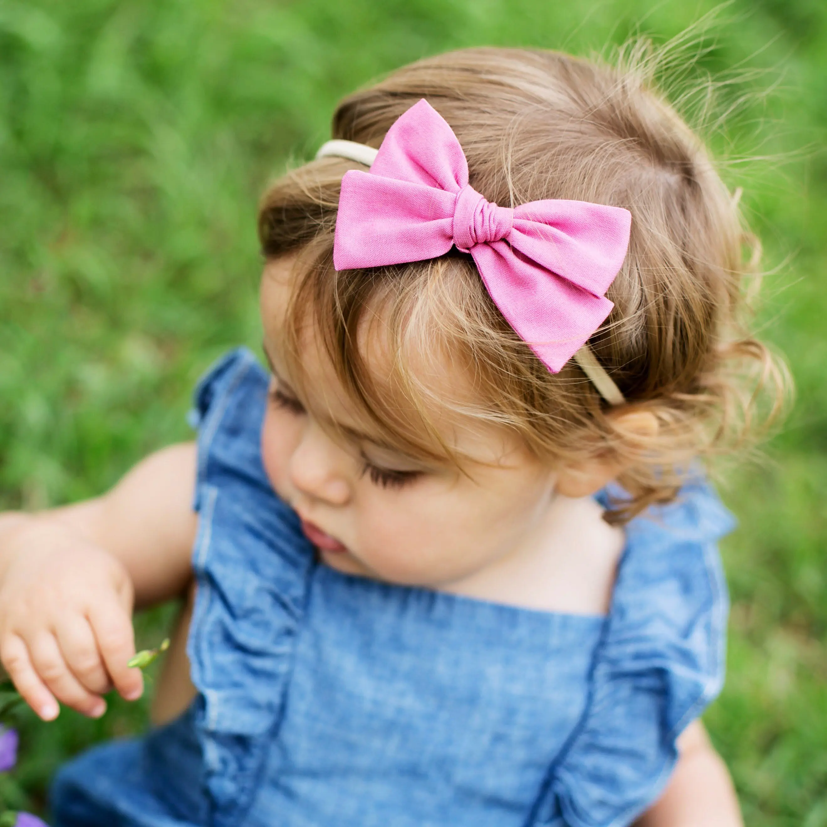 42pcs/lot Baby Headband Bow Bandeau Bebe Fille Hair Clips Nylon Baby