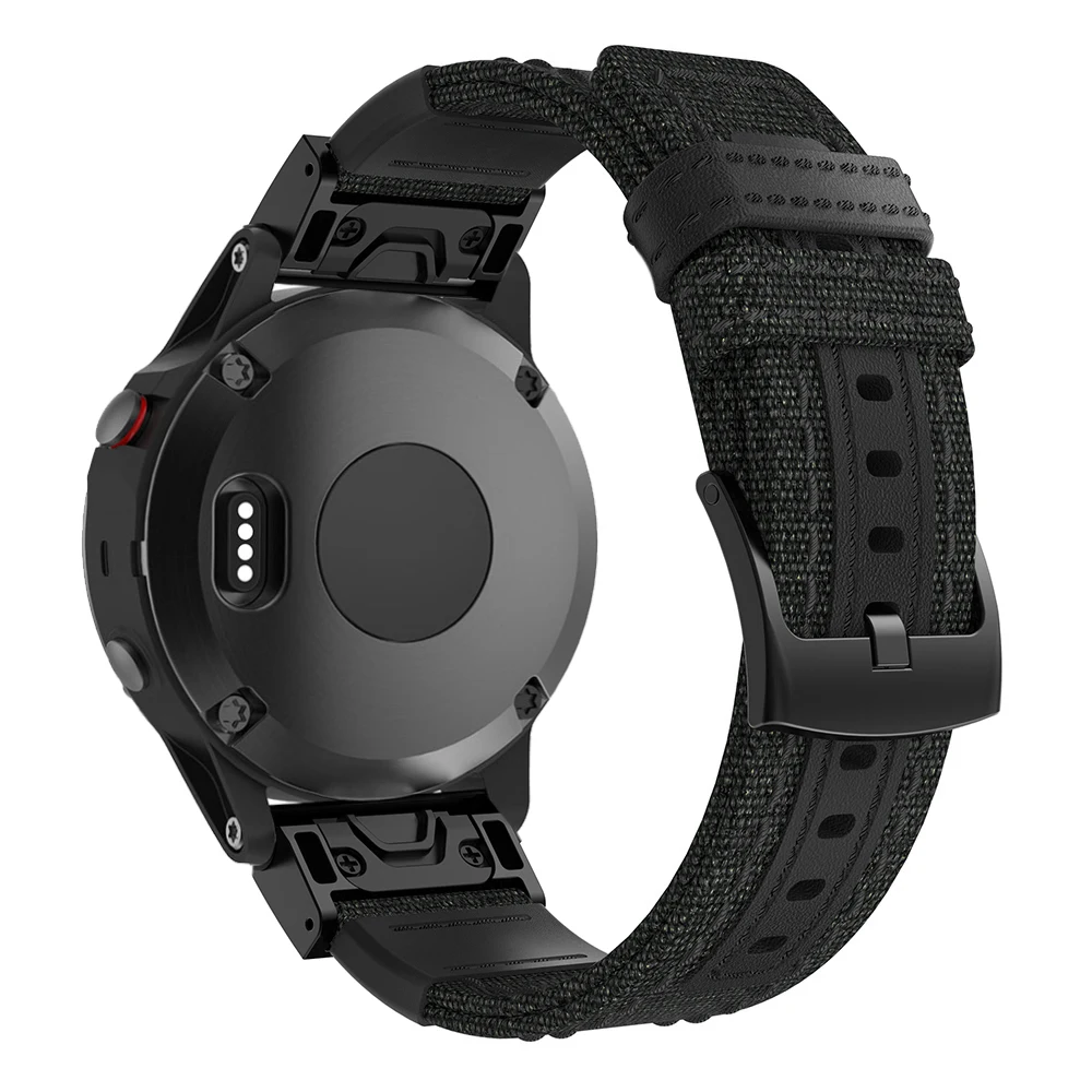 26 22 мм нейлоновый ремешок для наручных часов Garmin Fenix 5X5 3 3HR D2 S60 gps-часы Быстросохнущий ремешок для Forerunner 935