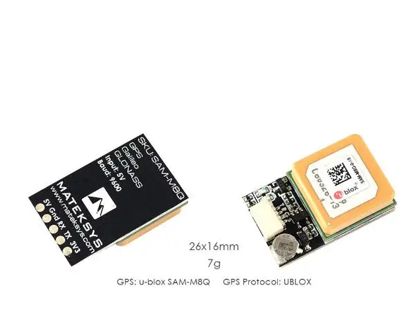 Система Matek Φ GPS-модуль с поддержкой GLONASS Galileo QZSS SBAS для гоночного дрона RC Multirotor FPV |