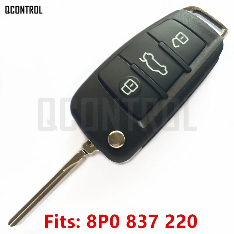 QCONTROL Автомобильный Дистанционный Ключ DIY для AUDI A3 S3 A4 S4 TT 8P0837220/5FA009272-10 Автомобильный Замок 8P0 837 220