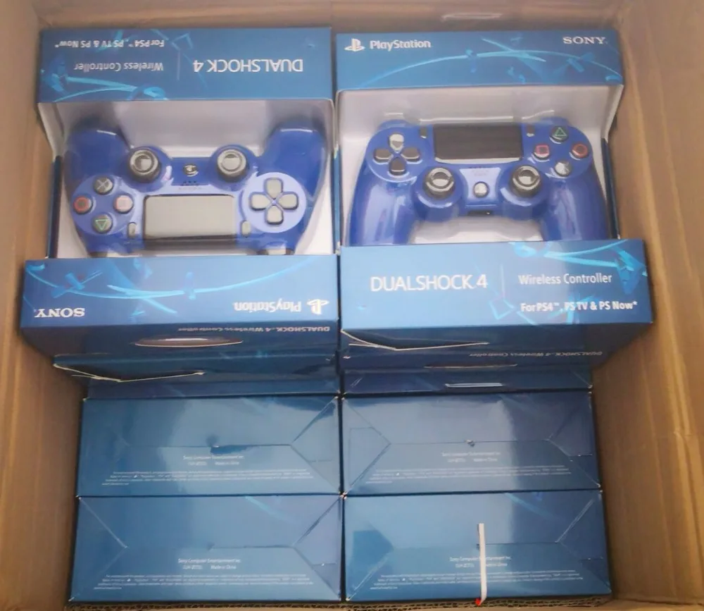 

Blue Six-axis 2nd generation For ps4 controller ps4 wireless game controller ps4 Bluetooth 4.0 new with lights