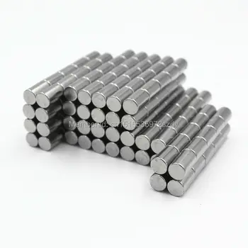 

2000pcs Strong Round Dia 4mm x 8mm N35 Rare Earth Neodymium Magnet Art Craft Fridge 4x8mm